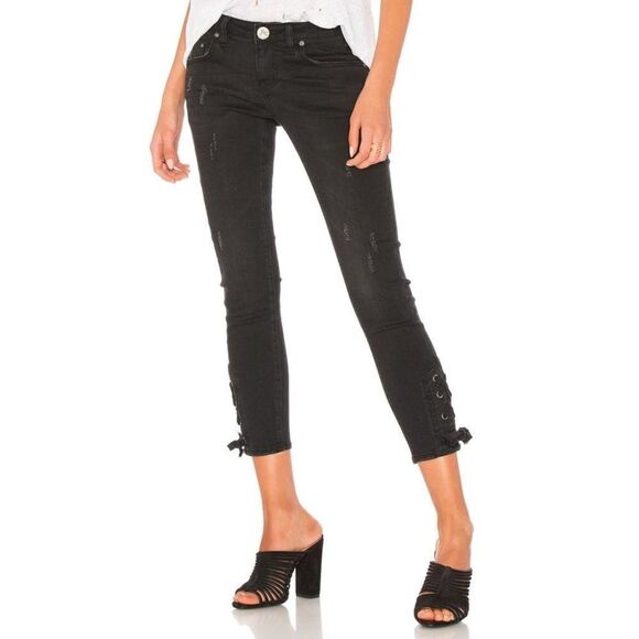ONE Teaspoon | Tie Side Freebirds II in Black Paris - Picture 1 of 12